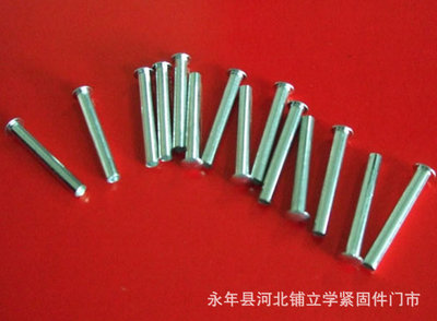 【大量供應(yīng) 圓頭鐵鉚釘 碳鋼鐵鉚釘 承接加工定制】?jī)r(jià)格,廠家,圖片,鉚釘,永年縣河北鋪立學(xué)緊固件門市-